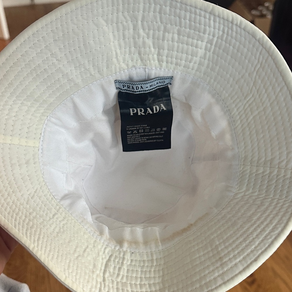 Prada Cream Bucket Hat